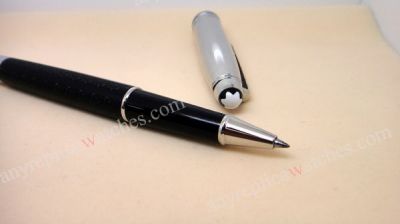 Mont Blanc Meisterstuck Solitaire Doue Black & Silver Rollerball Pen